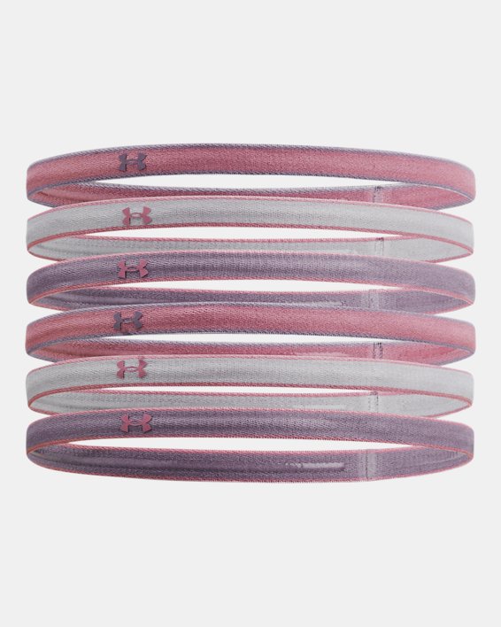Women's UA Mini Headbands - 6 Pack in Pink image number 0
